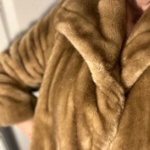 Vintage American Made Faux Fur Cropped Coat